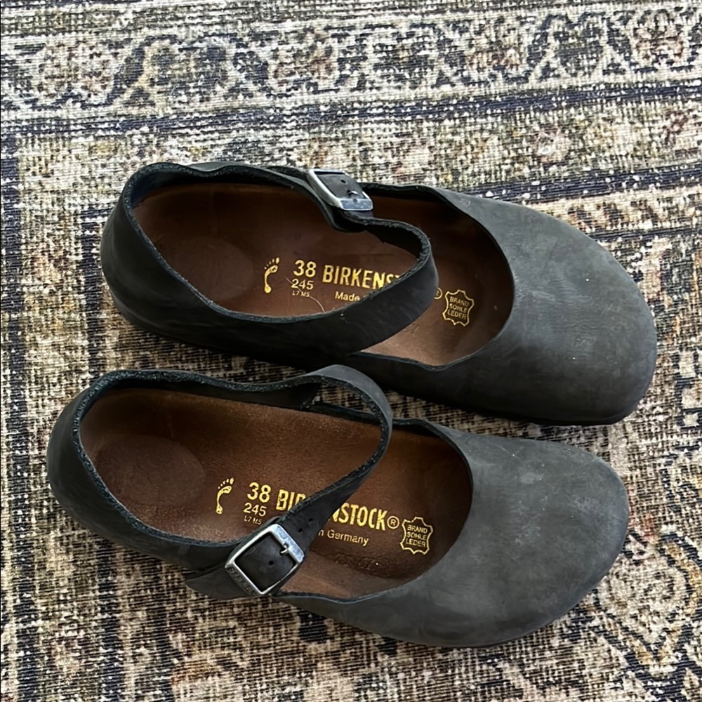 Birkenstock Black Mary Jane Shoes